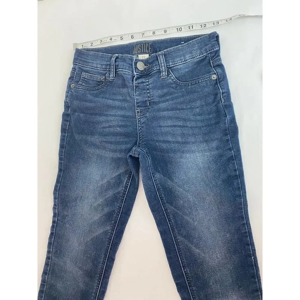 Justice Mid Rise Jegging Jeans Blue - Girls Size 12